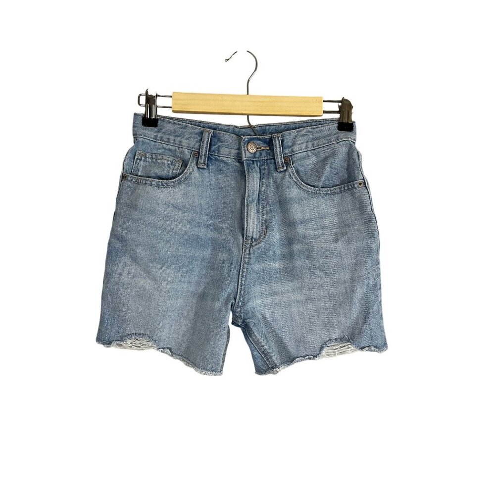 Old Navy High Rise Slouchy Denim Jeans Shorts 10 Western Concert Festival Skater